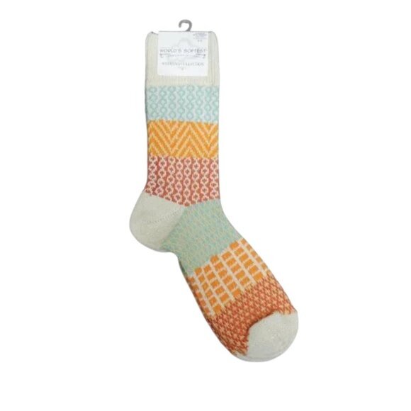 Worlds Softest Socks Weekend Gallery Textured Crew Cozy Women's Spa Pamper Gift - Picture 4 of 5